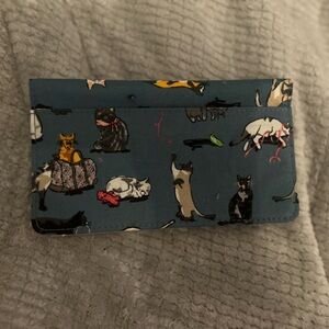 Vera Bradley Cats Meow Checkbook Holder RARE!